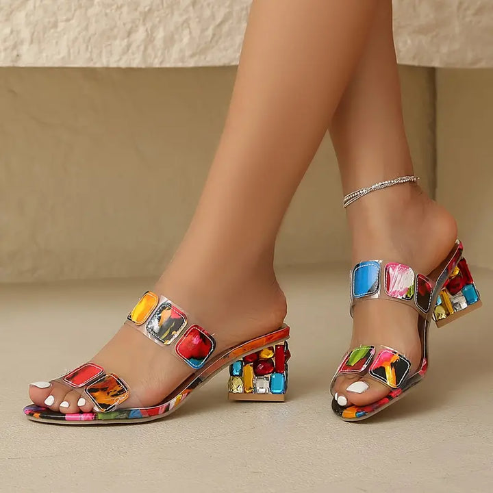 Chiara™ | Colorful Sandals with Double Strap