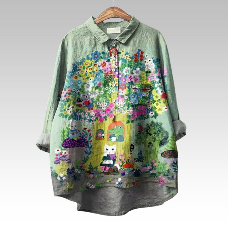 Ottilie | Klassieke Bloemenblouses