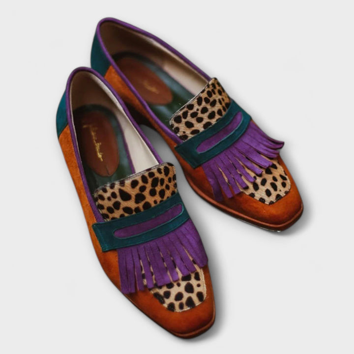 Fallon – Brown Leopard Loafer