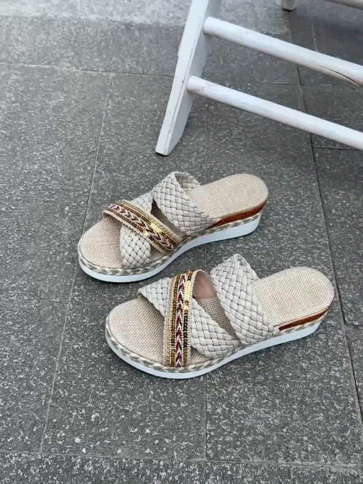 Serena™ | Stylish Woven Rope Sandals