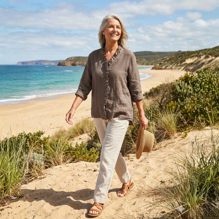 Rica | Retro Ruffle Blouse