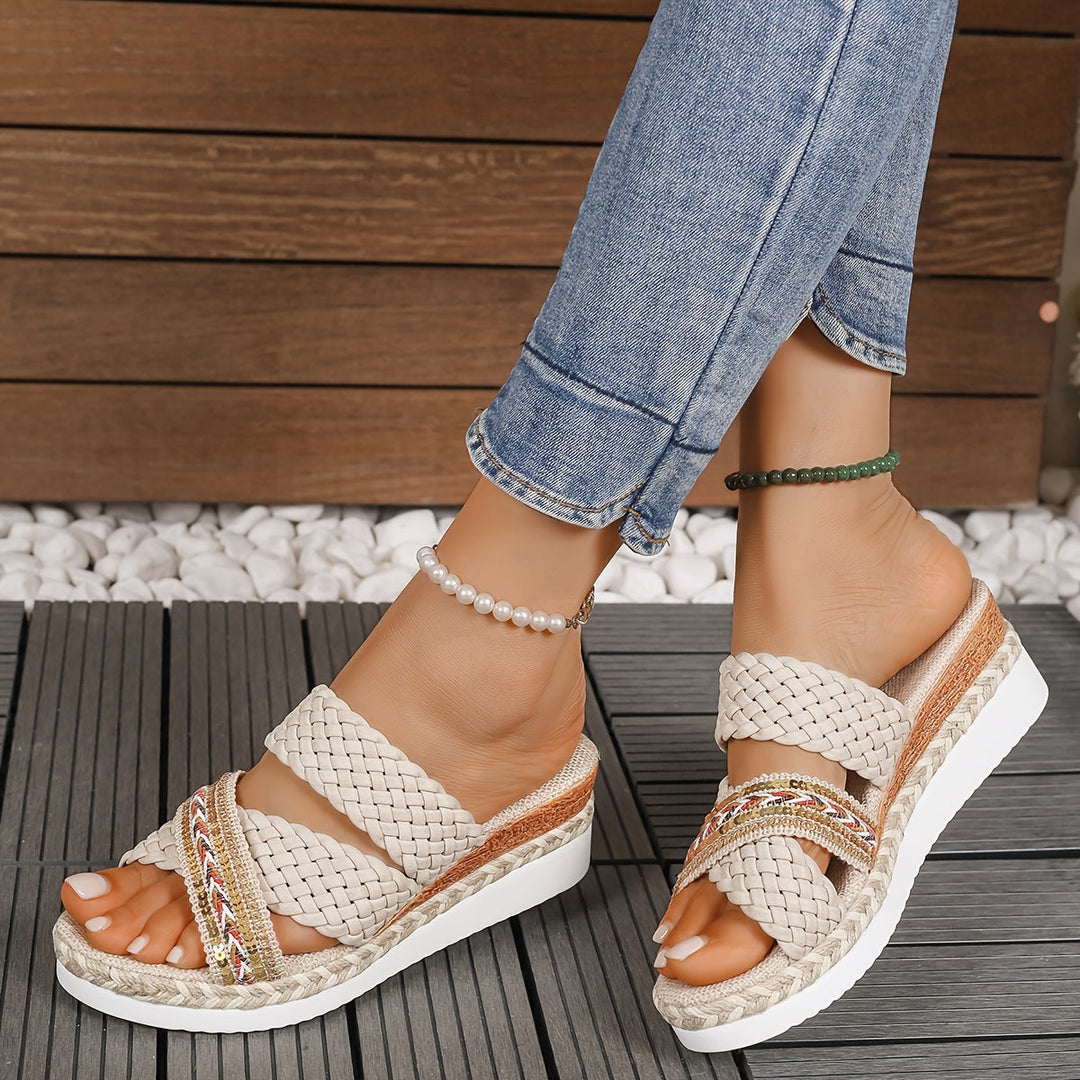 Serena™ | Stylish Woven Rope Sandals