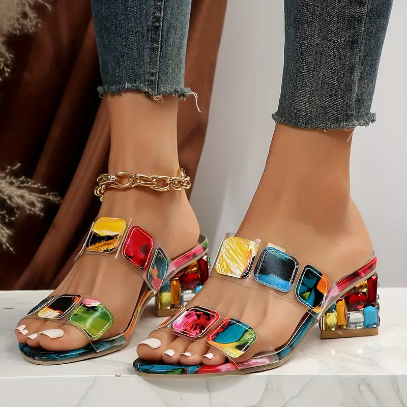 Chiara™ | Colorful Sandals with Double Strap