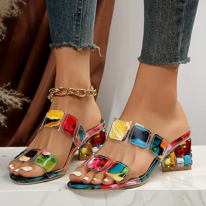 Chiara™ | Colorful Sandals with Double Strap