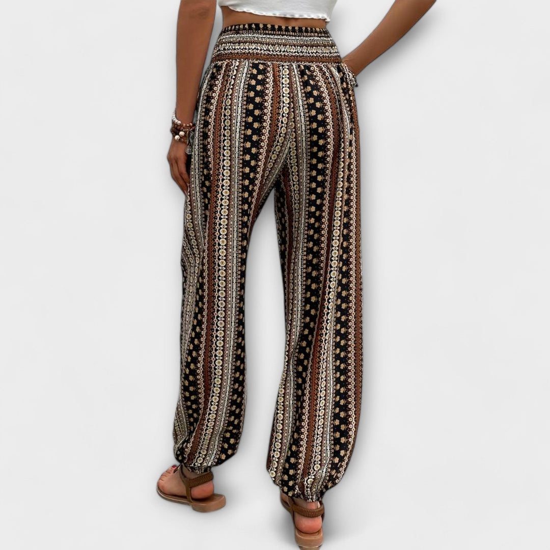 Pants with Ethnic Print