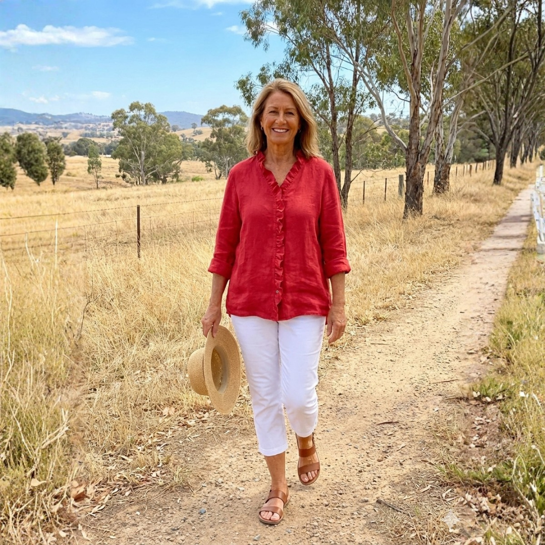 Rica | Retro Ruffle Blouse