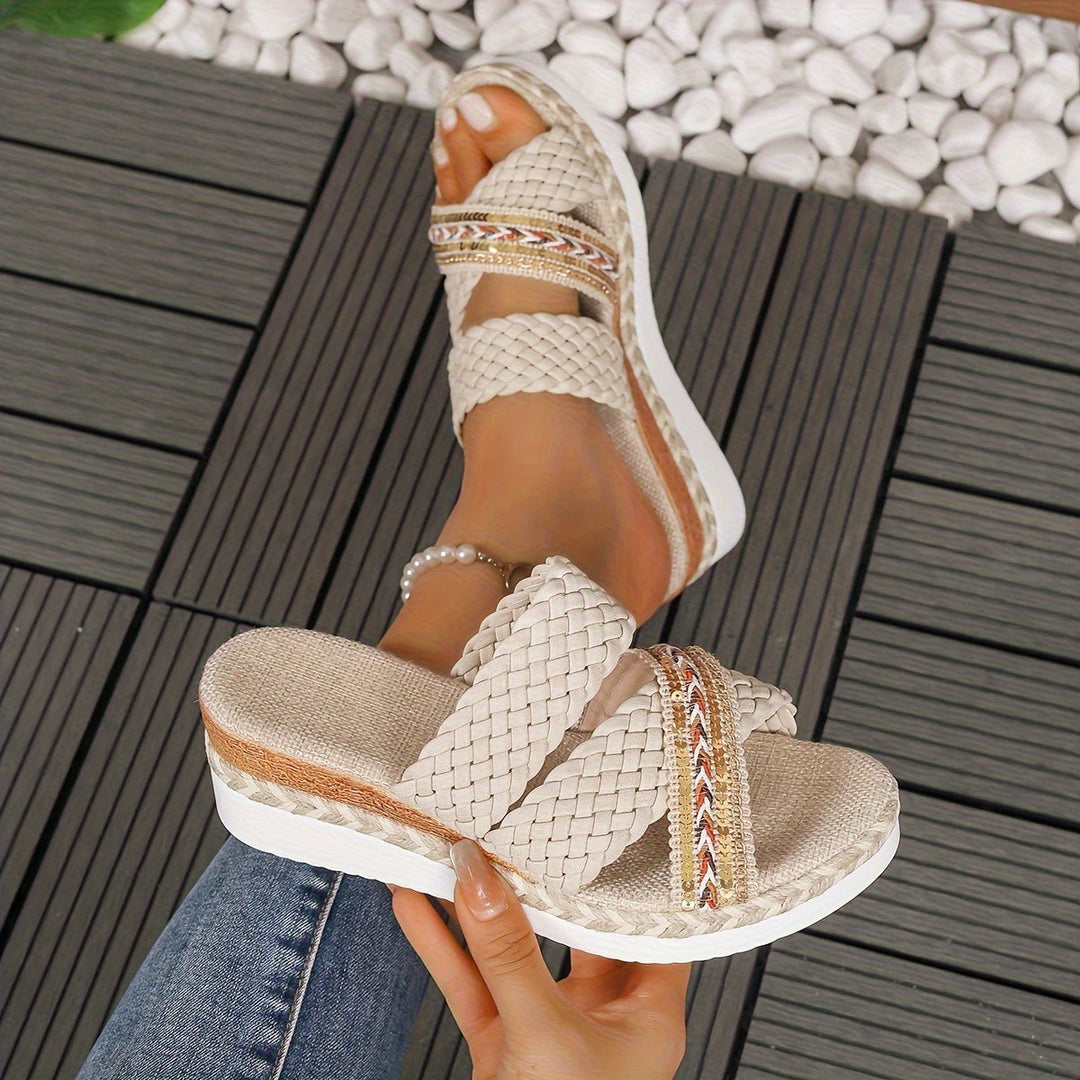 Serena™ | Stylish Woven Rope Sandals