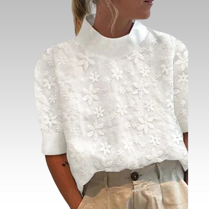 Margarete | Bluse mit Premium-Stickerei