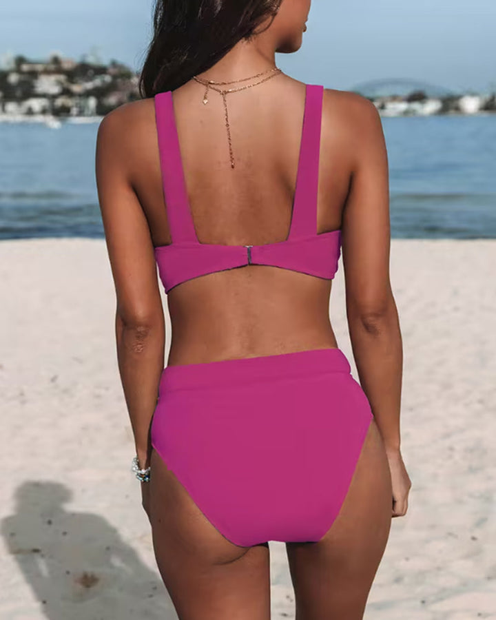 Hilde™ | Solid High Waist Swimsuit