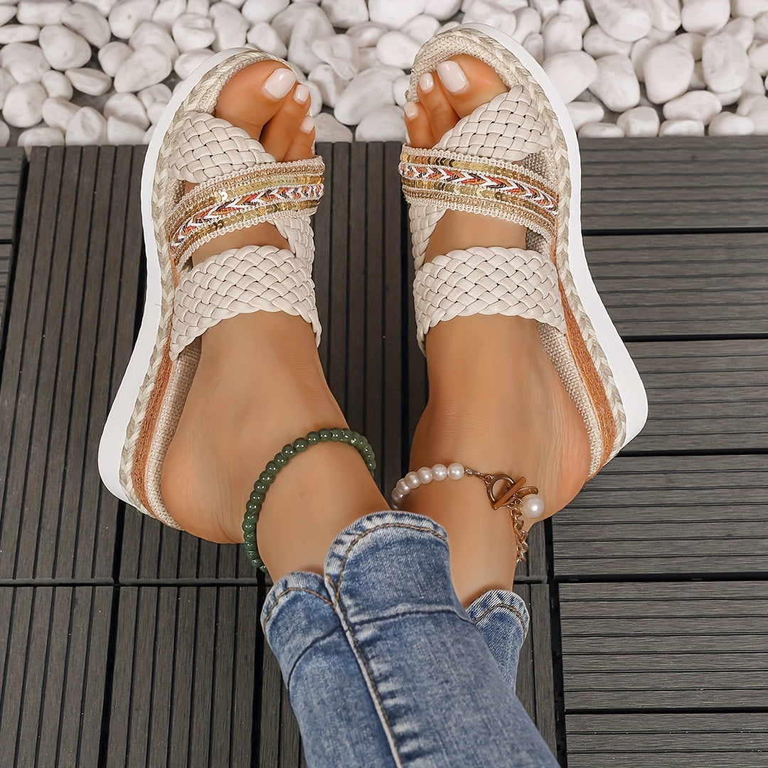 Serena™ | Stylish Woven Rope Sandals