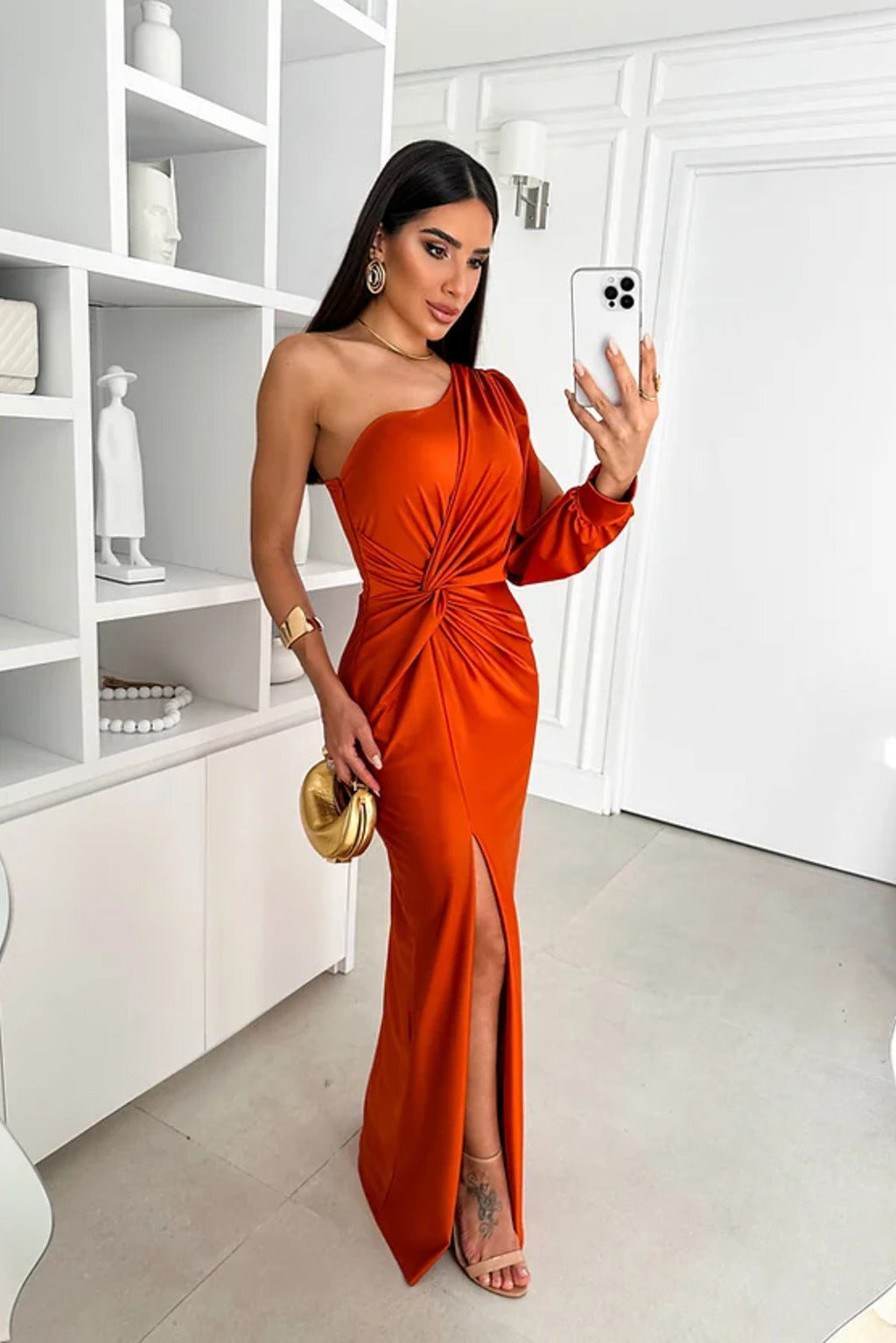 Ava | Draped One-Shoulder Evening Dress