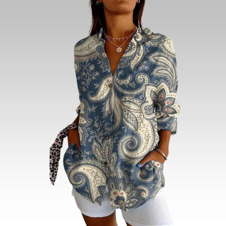 Hilda | Bluse mit verspieltem Print