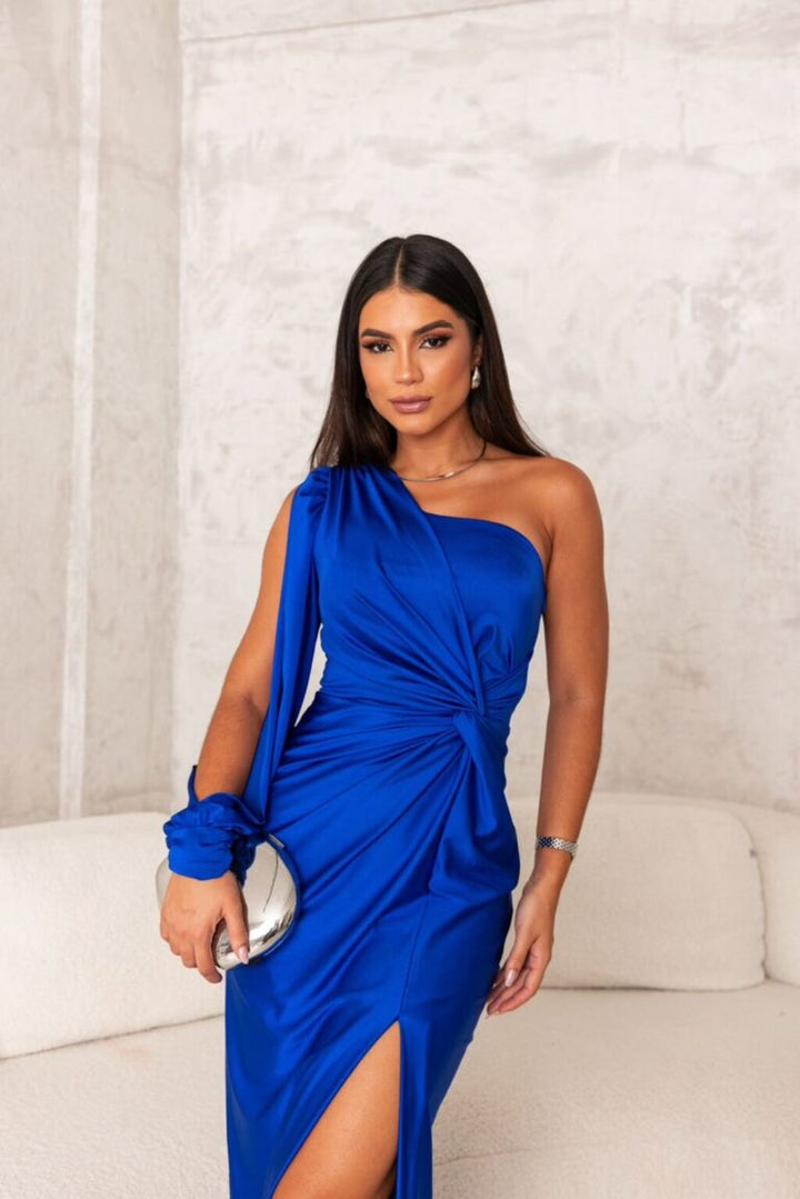 Ava | Draped One-Shoulder Evening Dress