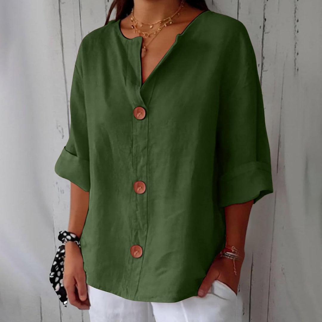 Clara™ Casual Linen Blouse