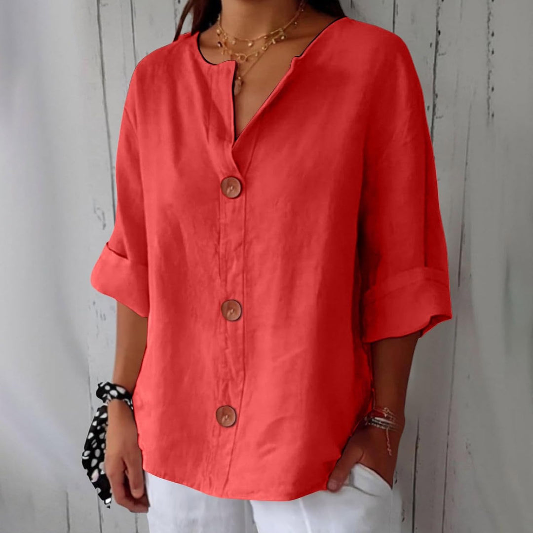 Clara™ Casual Linen Blouse