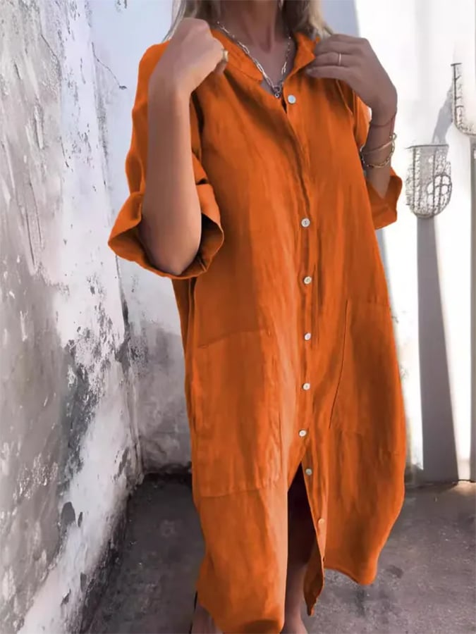 Paige - Buttoned Breeze Dress