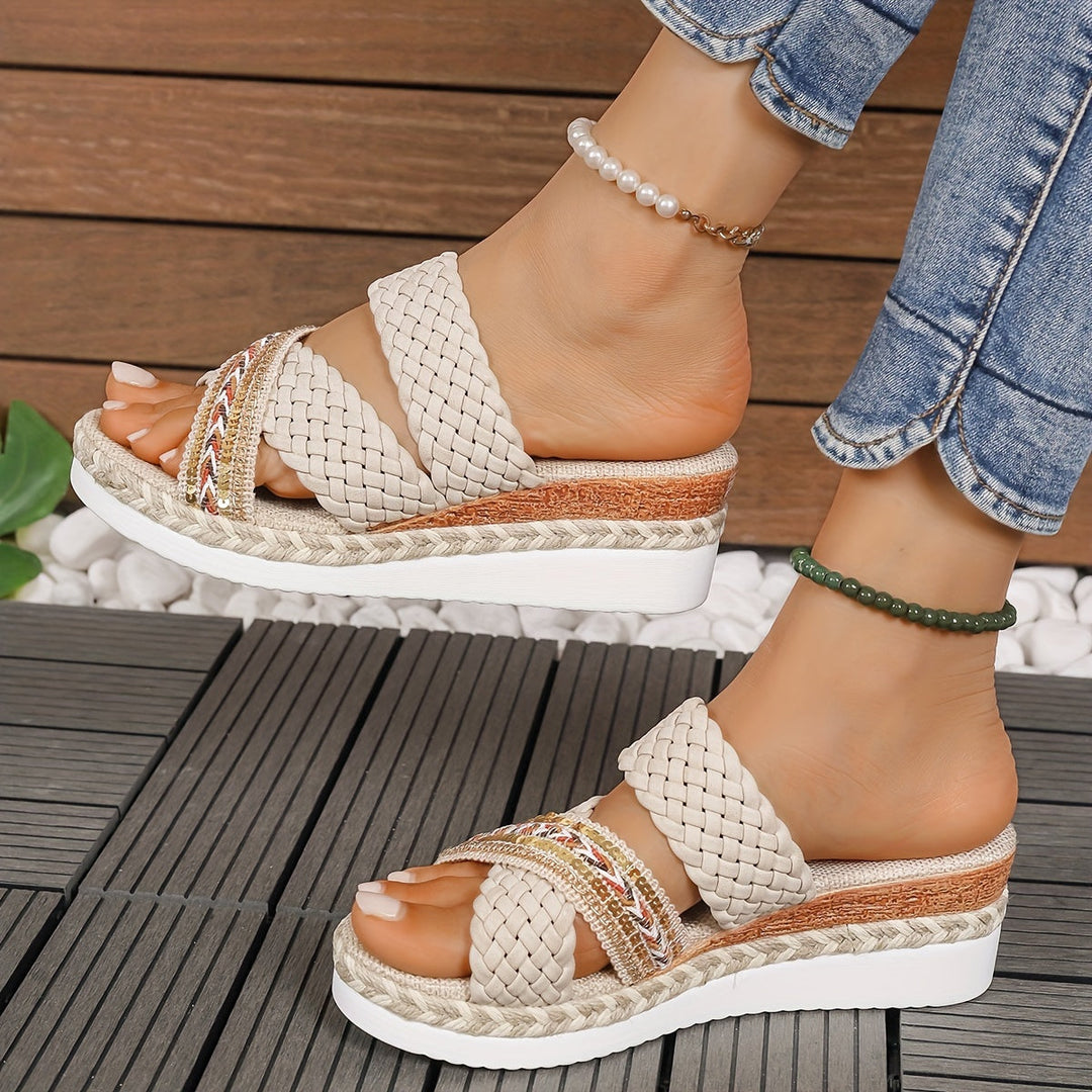Serena™ | Stylish Woven Rope Sandals