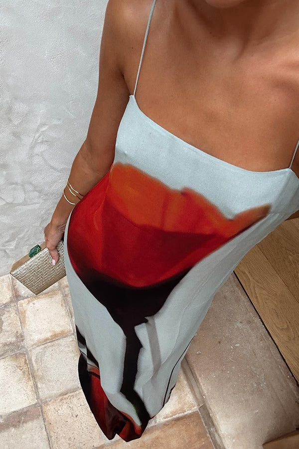 Lilou | Abstract Tulip Maxi Dress