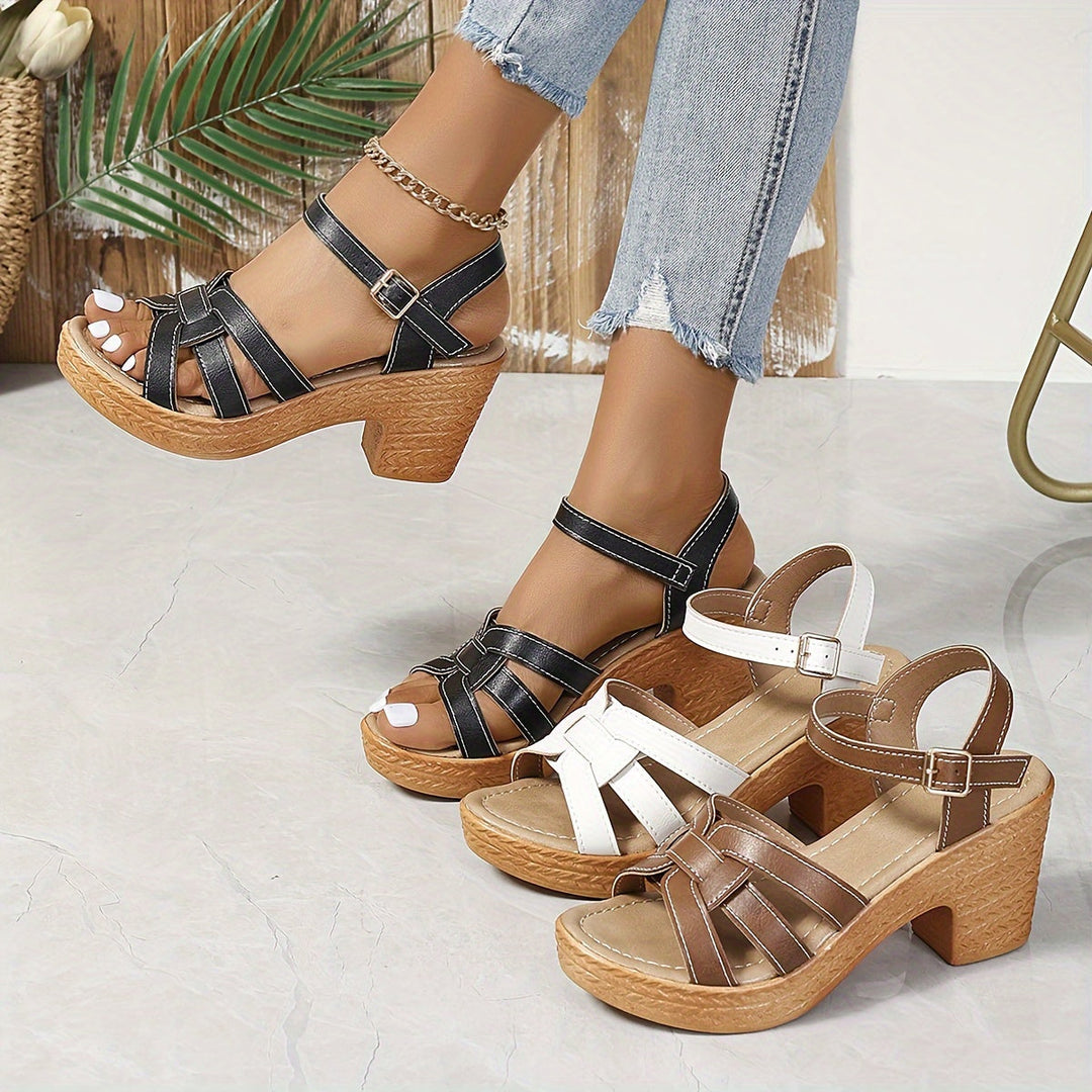 Serafina™ | Elegant Block Heel Sandals