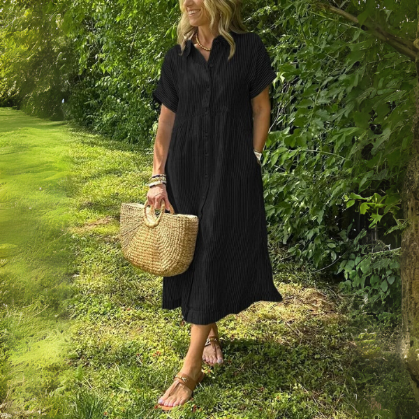 Amila | Elegant Striped Dress