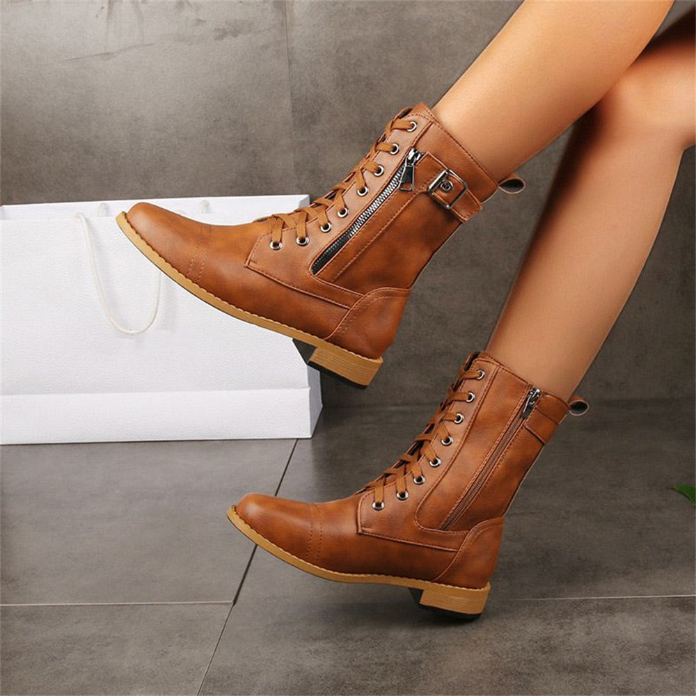 Erica Toe Side Zipper Orthopedic Boots
