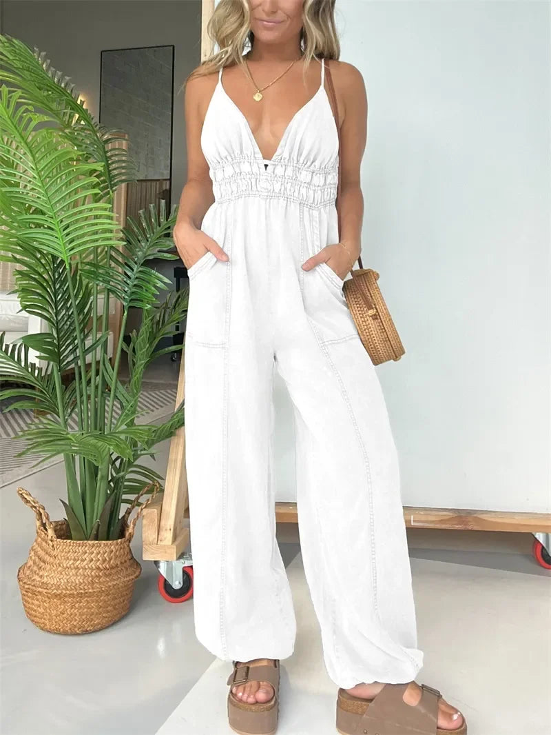 Élodie | Stylish Denim Jumpsuit