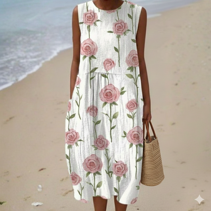 Maribel™ | Floral Sleeveless Summer Dress