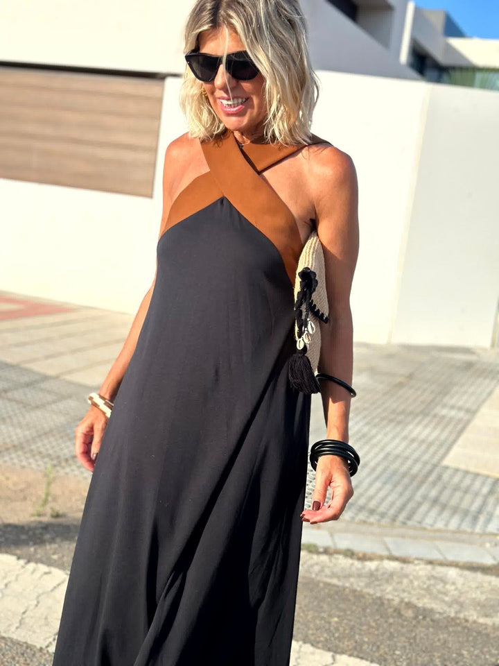 Paula | Breathable Comfortable Crossed Maxi Dress