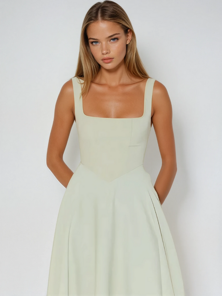 Maya | Off-Shoulder Flowing Midi Dress