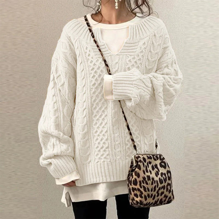 Sofia™ | Winter Twisted Knit Sweater