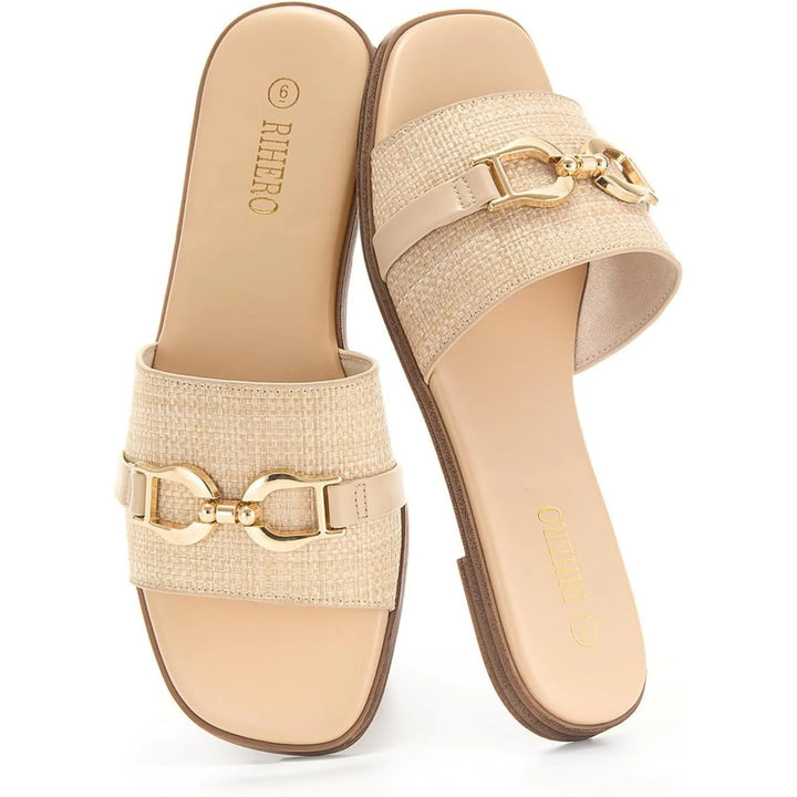 Marina™ | Gold Buckle Sandals