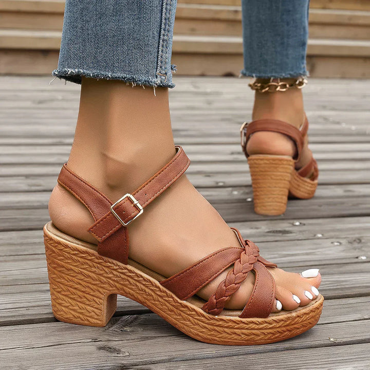Gianna Classic Mid-Heel Sandals