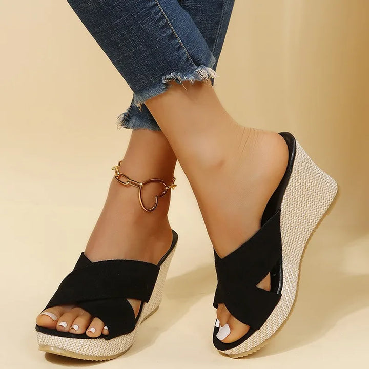 Jevie - Chic Wedge Heeled Sandals