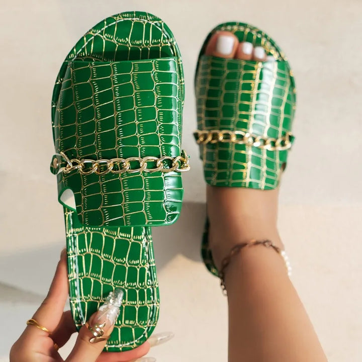 Sophia™ | Croc-Embossed Sandals