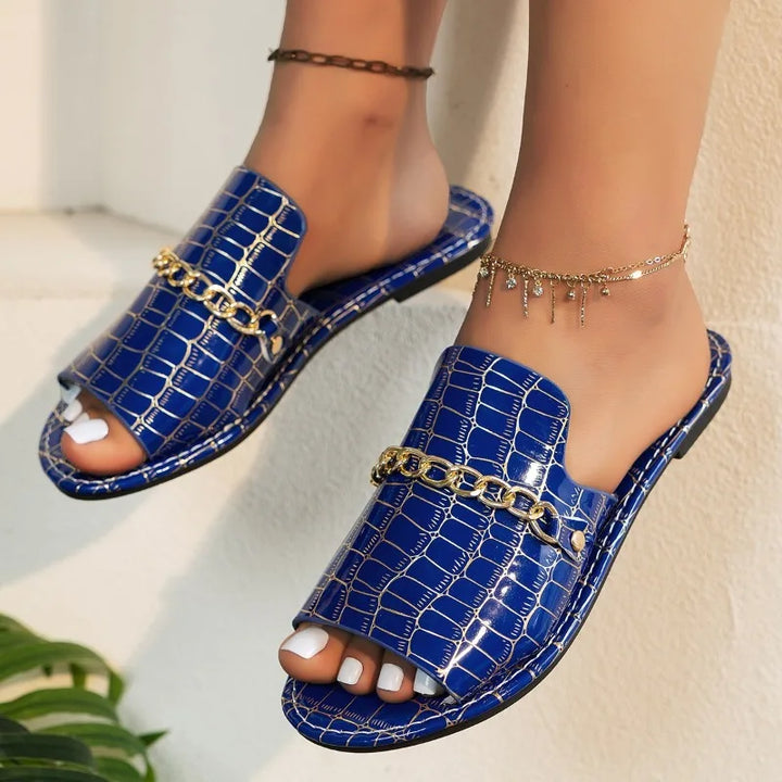 Sophia™ | Croc-Embossed Sandals