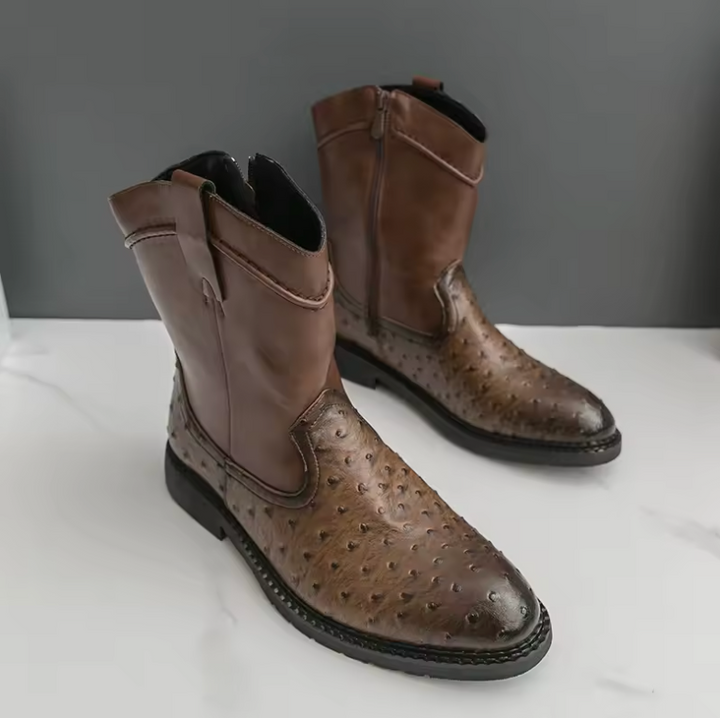 Mixed Patchwork Boots