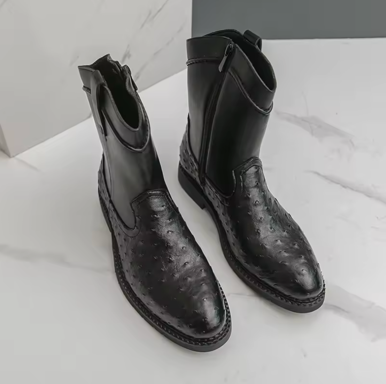 Mixed Patchwork Boots