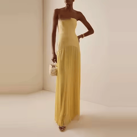 Malia | Draped Dress & Airy Elegance