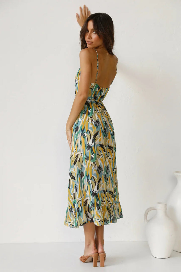 Lana | Flowy V-Neck Midi Dress