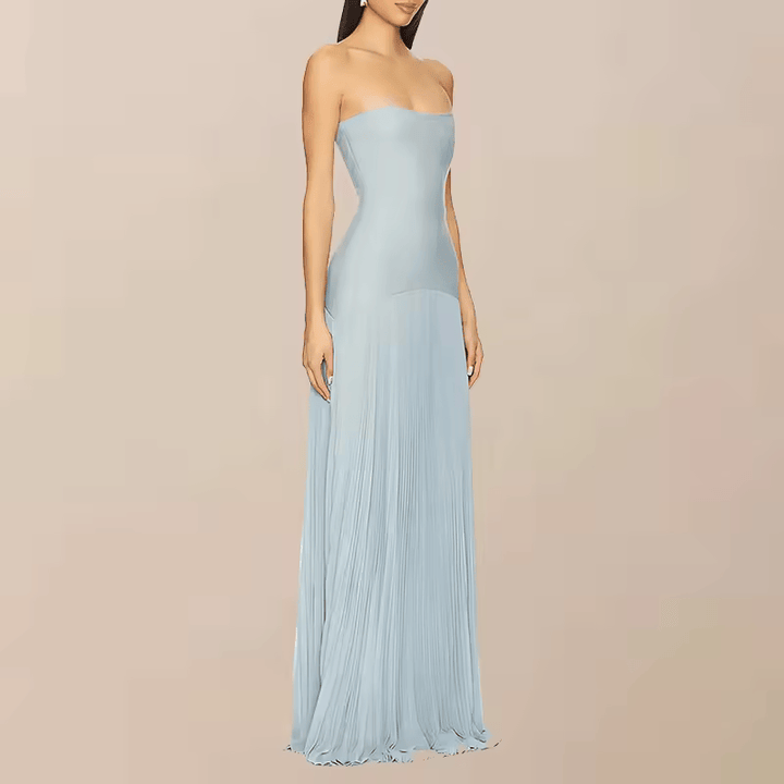 Malia | Draped Dress & Airy Elegance