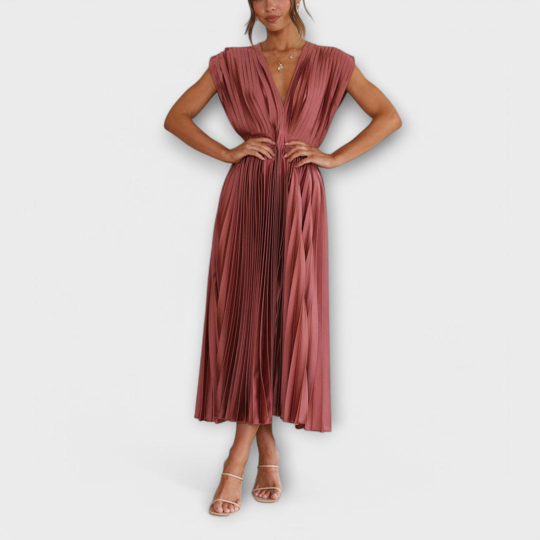 Maria - Stylish Pleated Dress