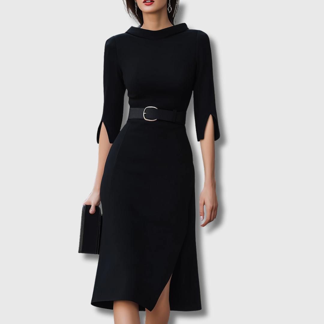 Kennedy | Black Midi Dress
