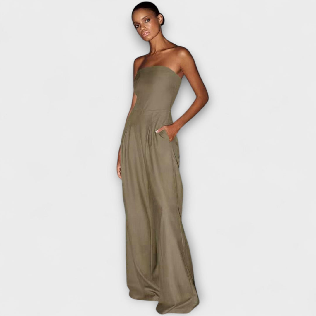 Amélie™ | Elegant Strapless Jumpsuit