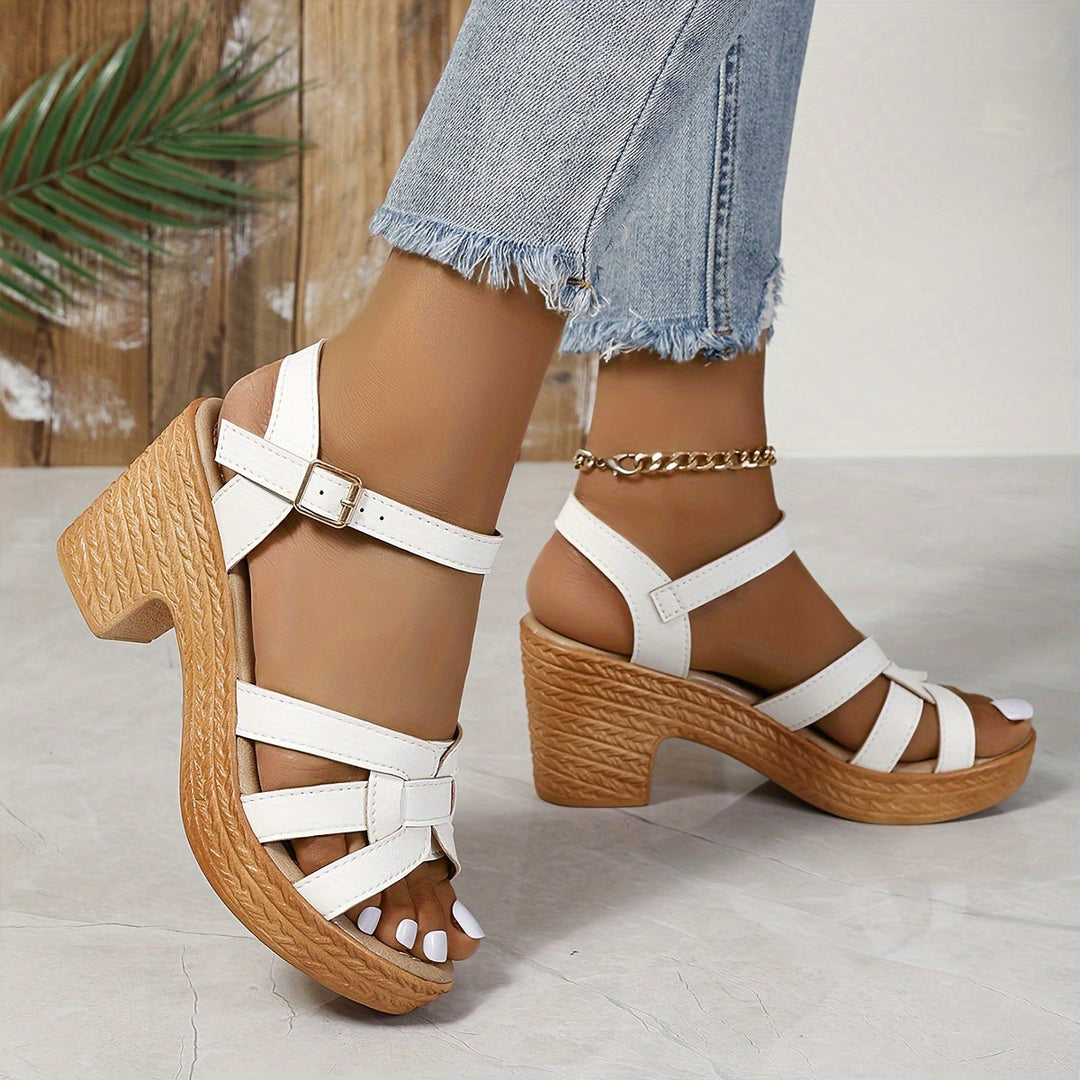Serafina™ | Elegant Block Heel Sandals