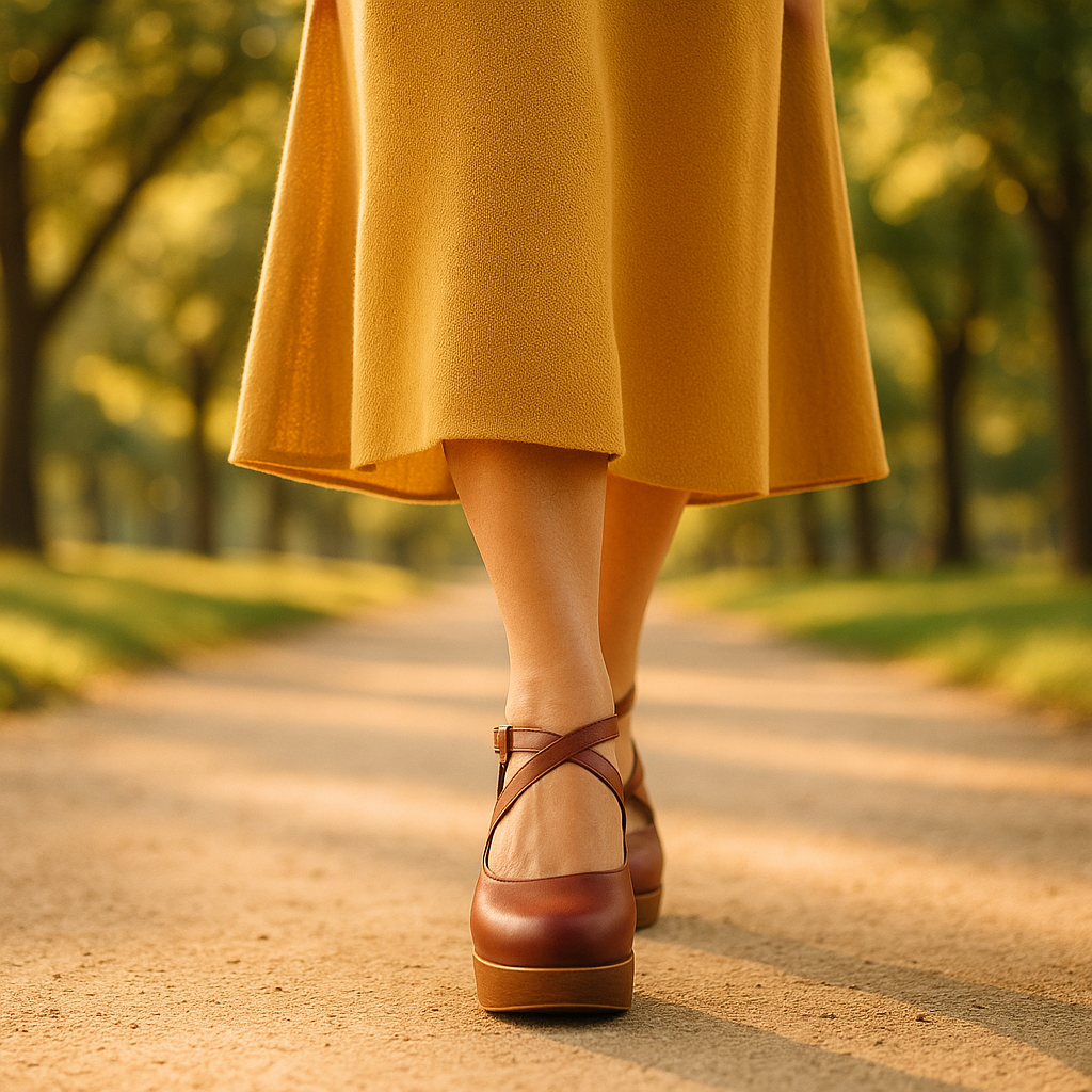 Teresa™ | Elegant Wedge Heels with Closed Toe & Ankle Strap