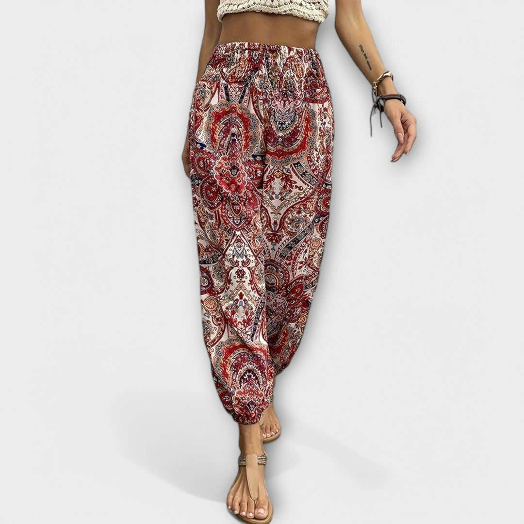 Pants with Ethnic Print