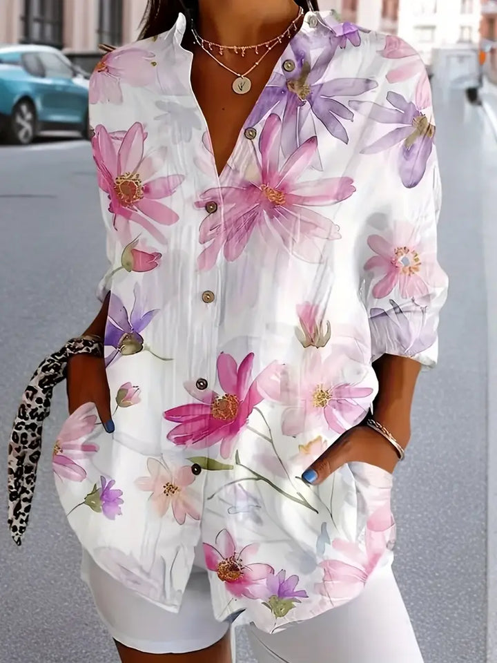 Caylin™ | Elegant Lightweight Floral Blouse