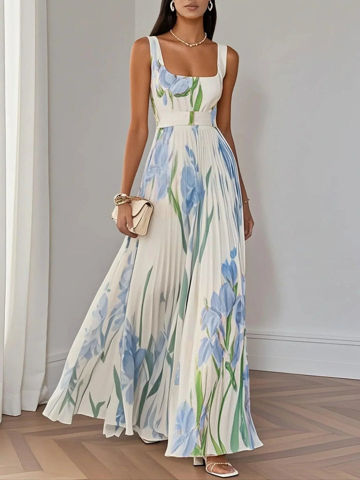 Olivia | Flowy Pleated A-Line Dress