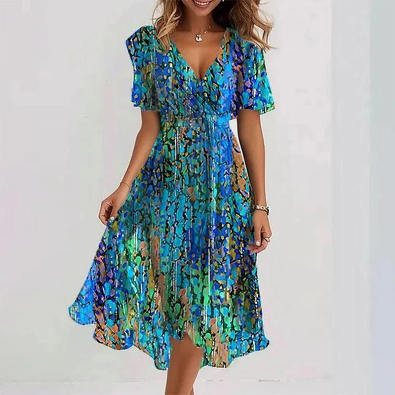 YANA | ELEGANT COLOURFUL DRESS