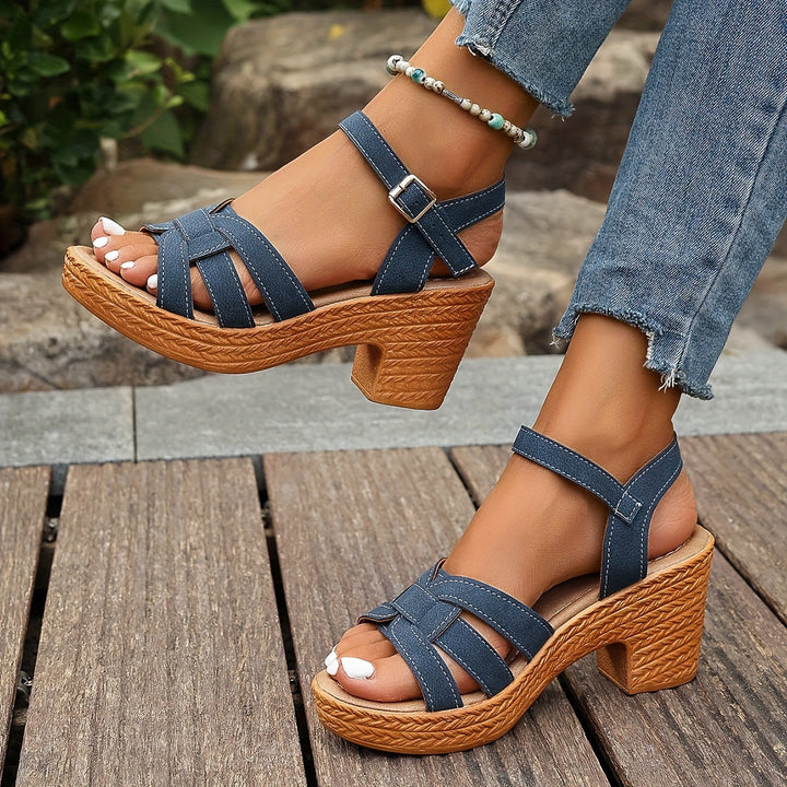 Serafina™ | Elegant Block Heel Sandals